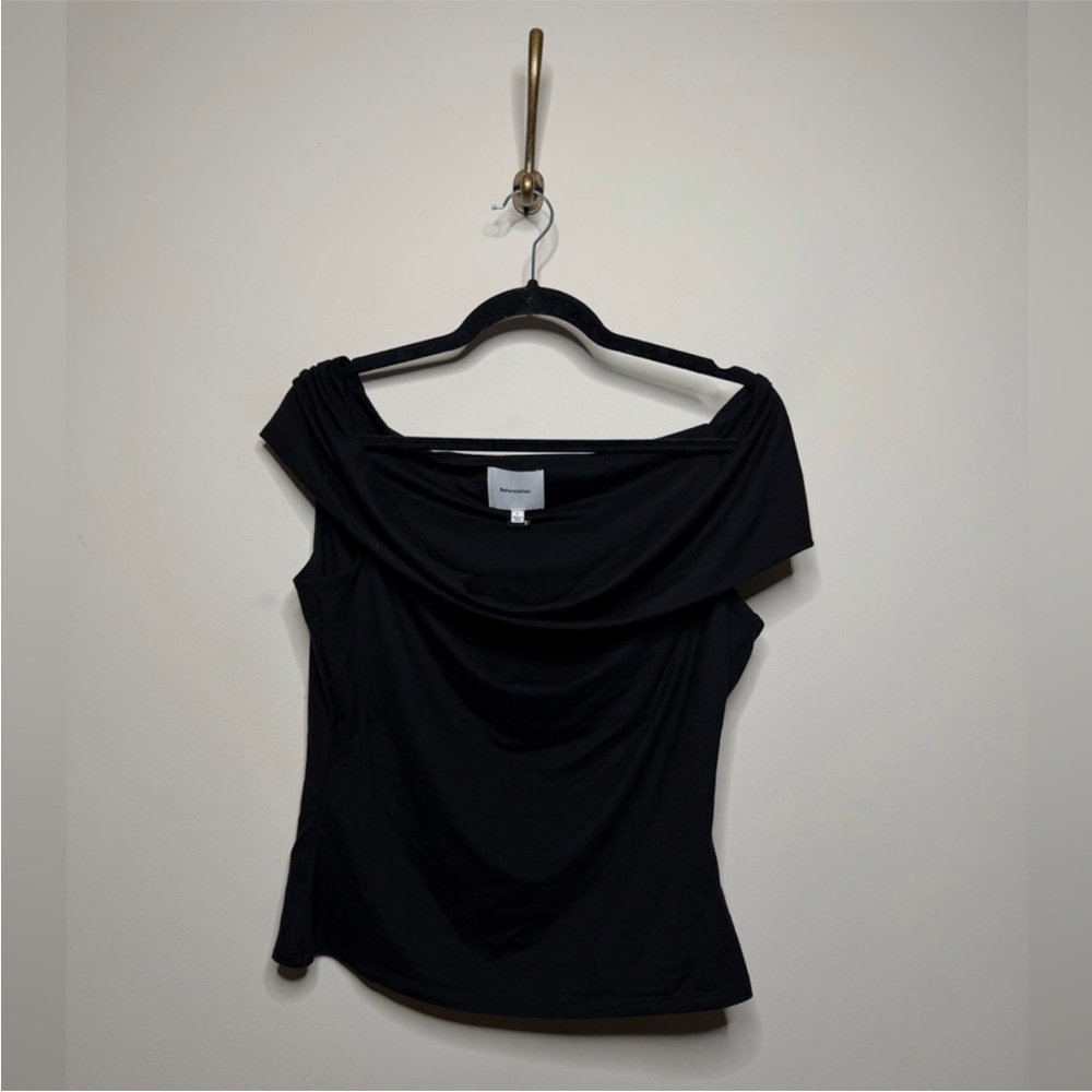 Reformation Cello Knit Top in Black - Picture 5 of 8